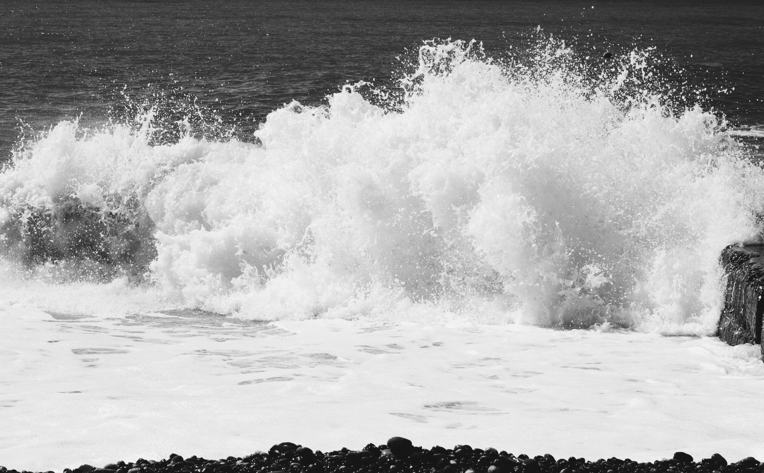 Wave Crashing on beach